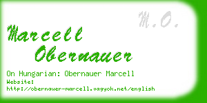 marcell obernauer business card